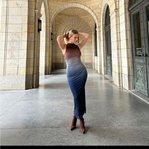 Micas Ombré long dress